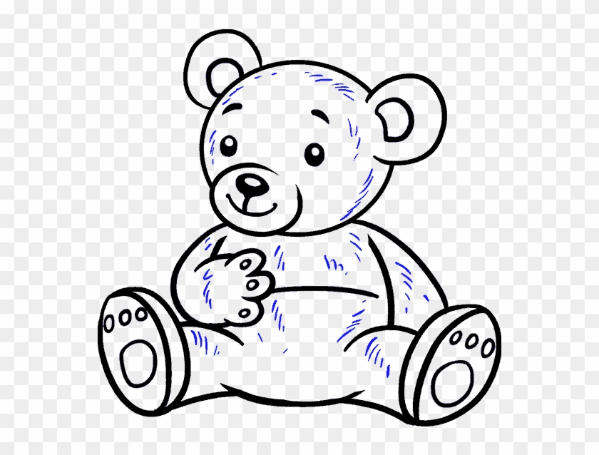 Hamster Drawing Teddy Bear - Draw A Bear Cartoon Clipart #4039094