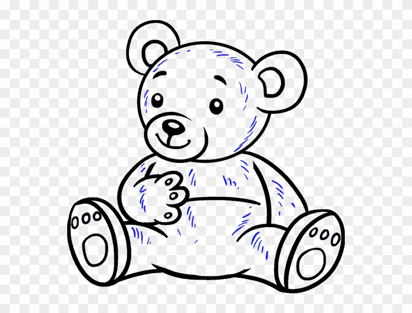Hamster Drawing Teddy Bear - Draw A Bear Cartoon Clipart