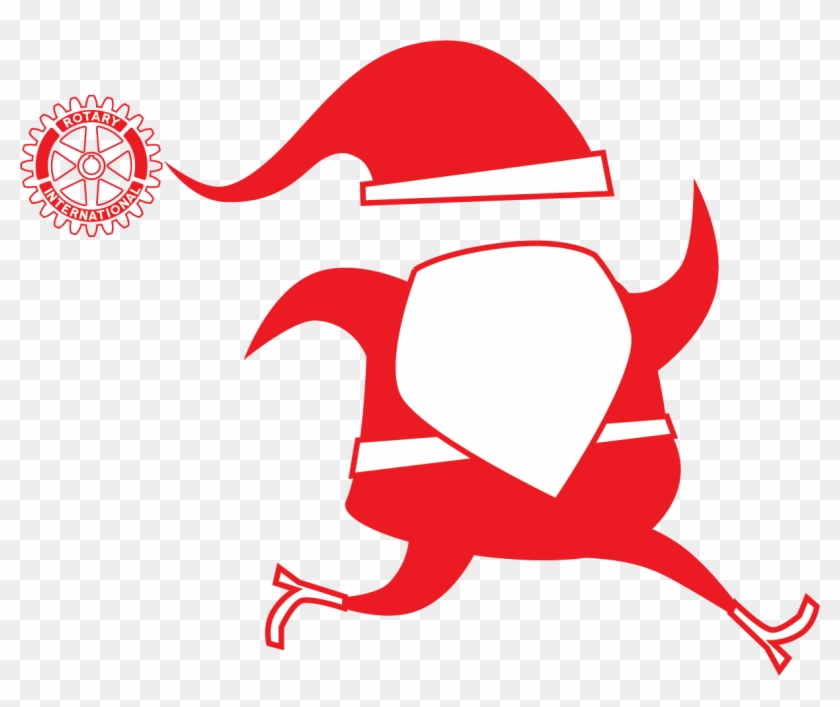 1st To Participate In The Oldest Holiday Run In The - Rotary Club Clipart #4039247