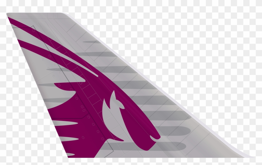 Qatar Airways Tail Logo , Png Download - Airplane Tails Clipart #4040076