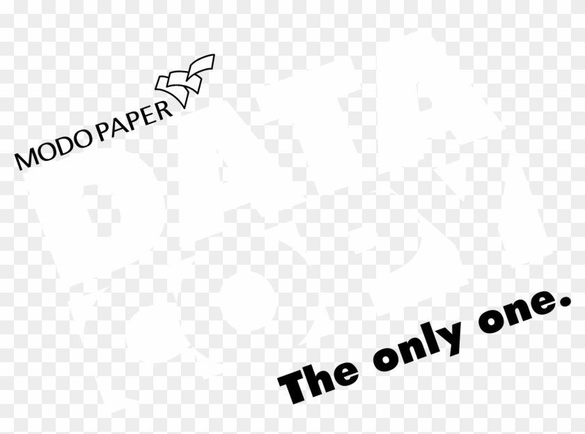 Datacopy Logo Black And White - Paper Clipart
