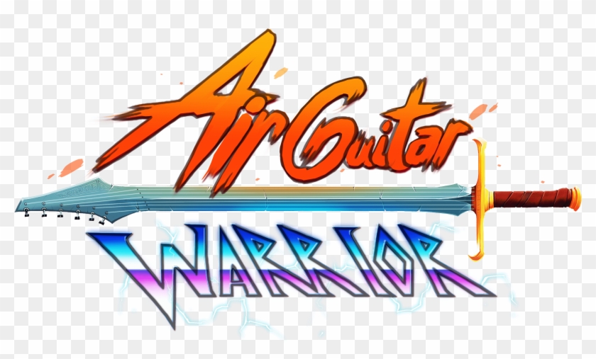Air Guitar Warrior Logo Clipart