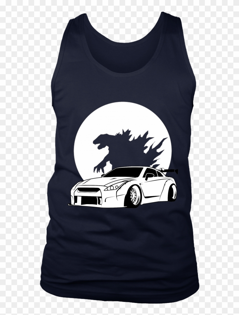 Nissan Gtr Godzilla Skyline R35 Jdm Tuner Tank - Nissan Gt-r Clipart
