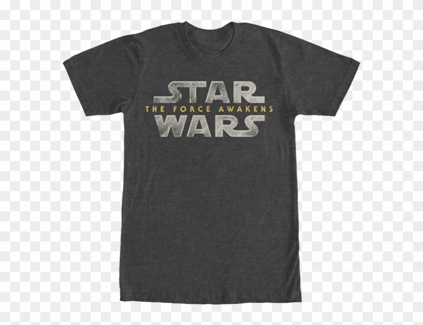 Star Wars The Force Awakens Logo T-shirt - Active Shirt Clipart #4042532