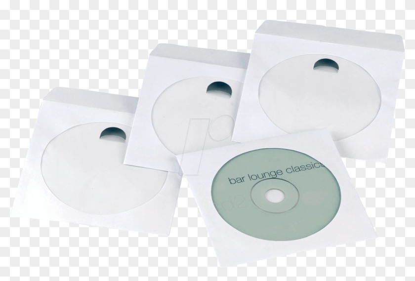 Cd/dvd Paper Sleeves, Pack Of 50, White Frei - Cd Clipart