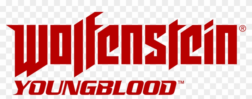 Wolf Youngblood Revisedlogo Red - Wolfenstein Logo Png Clipart