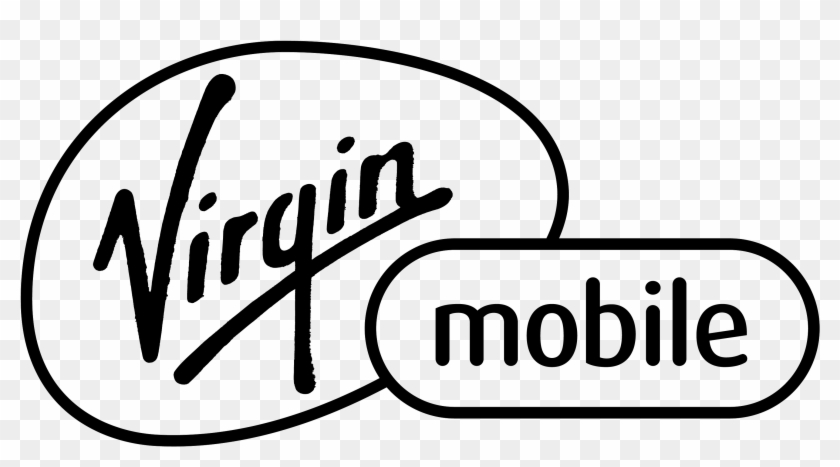 X Virgin Mobile Logo Black Clipart