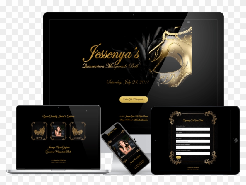 Digital Marketing, Website, Web Design, Design, Coding, - Masquerade Ball Invitations Clipart