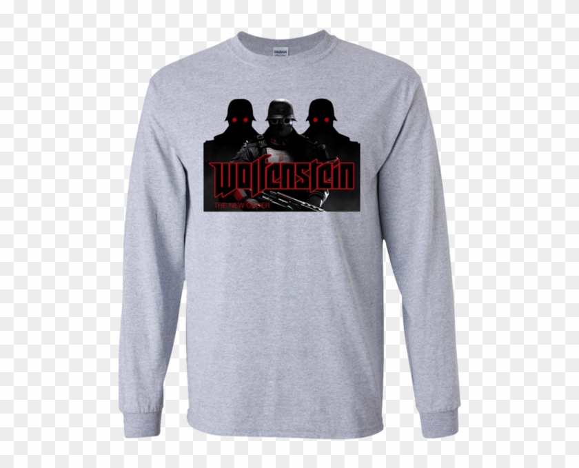 Wolfenstein T Shirt G240 Gildan Ls Ultra Cotton T Shirt - Shirt Clipart #4044326