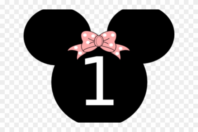 Minnie Mouse Clipart Number One - Minnie 1st Birthday Clipart - Png Download #4044533