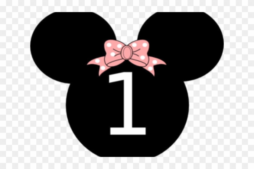 Minnie Mouse Clipart Number One - Minnie 1st Birthday Clipart - Png Download