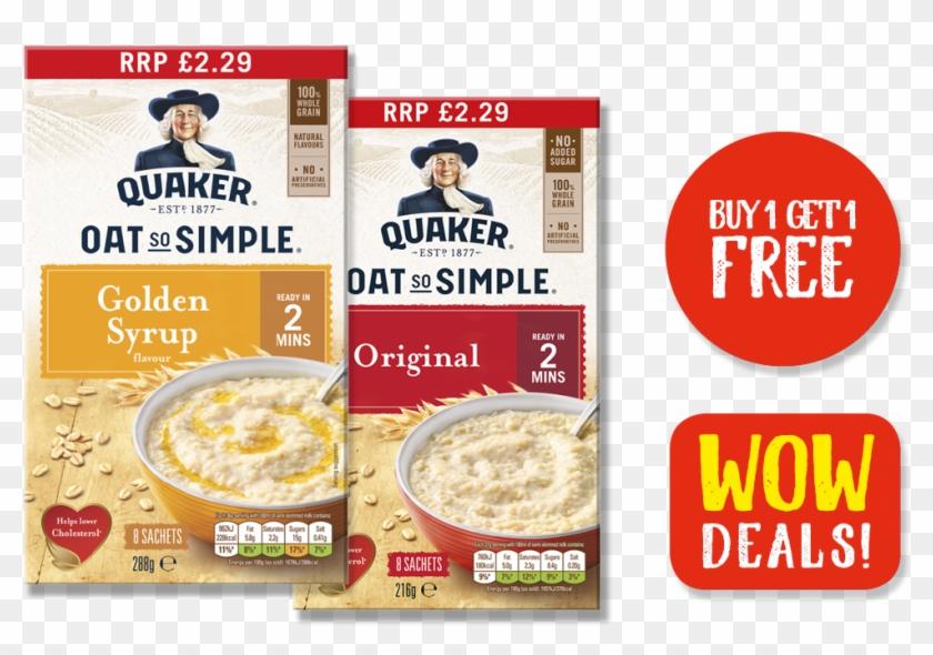 Quaker Porridge - Cereal Clipart #4044805