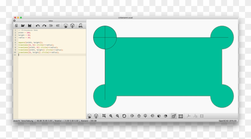 Bad Mickey Mouse Fillets - Mickey Mouse Corner Machining Clipart