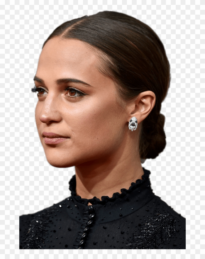 Alicia Vikander Chignon - 75th Golden Globe Awards Clipart #4045675