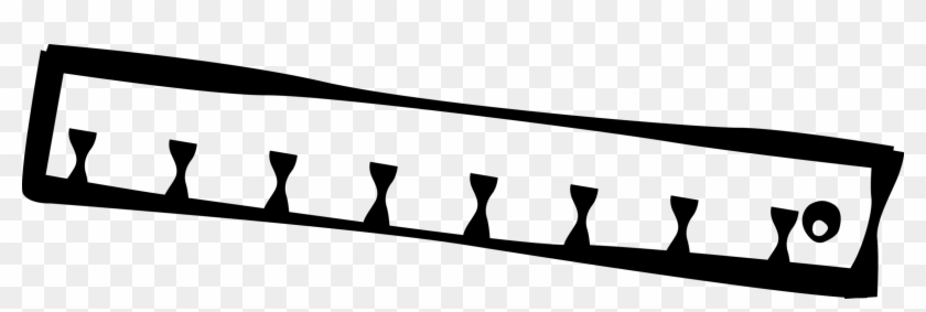 Vector Illustration Of Ruler, Rule Or Line Gauge Straight Clipart