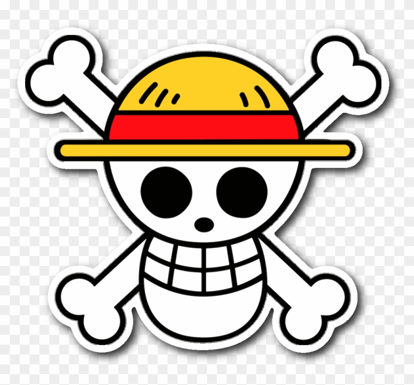 Straw Hat Pirates Luffy Symbol Sticker - Monkey D. Luffy Clipart