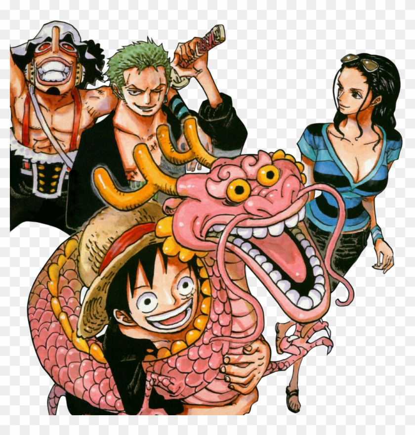 “ Luffy, Momo, Usopp, Zoro & Robin From Chapter 693 - Roronoa Zoro Clipart