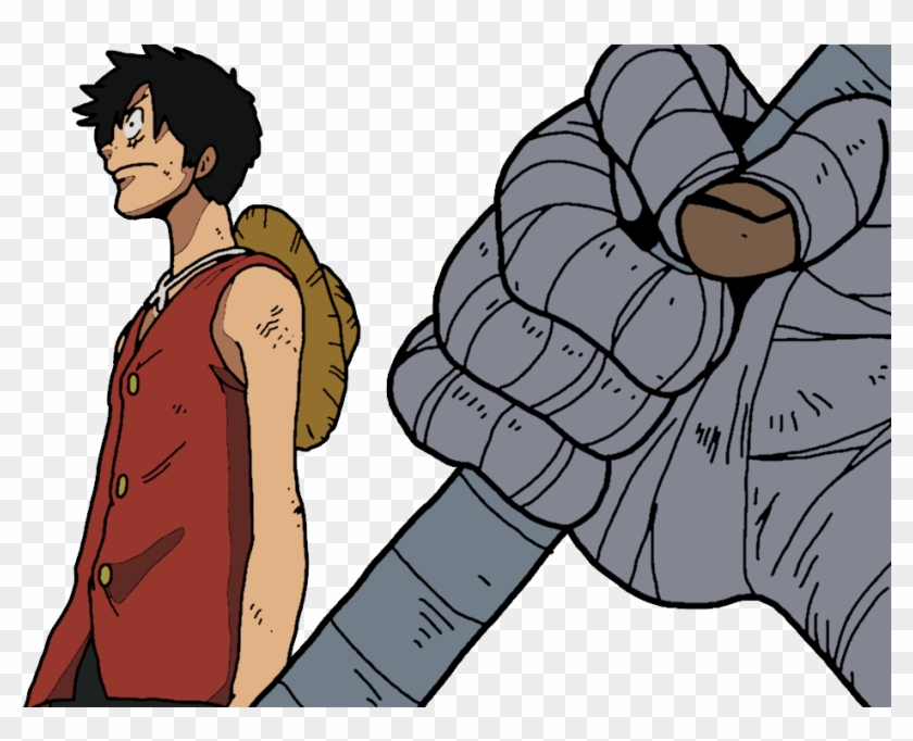 Luffy In Paint - Cartoon Clipart #4047237