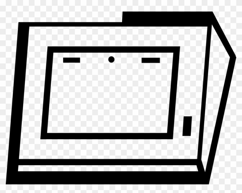 Vector Illustration Of Digitizing Graphics Tablet With Clipart