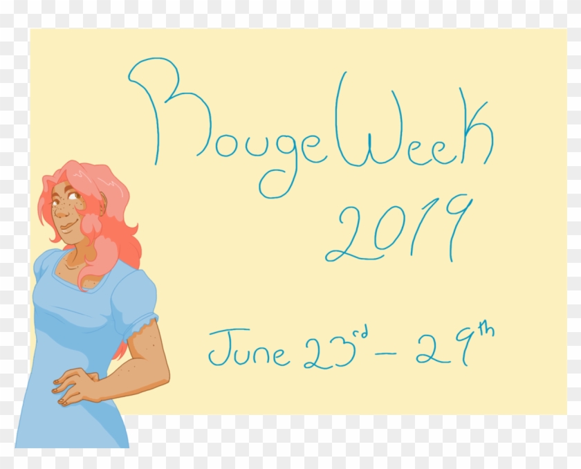 “ Time For The 3rd Year Of Rouge Week Are You Excited - Cartoon Clipart #4047592