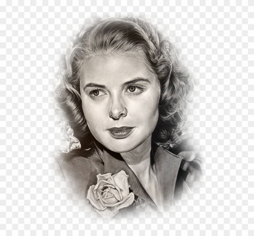 Acting Drawing Greg Joens - Ingrid Bergman Clipart