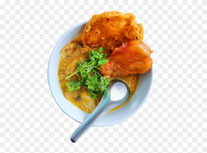Mohinga, မုန့်ဟင်းခါး, Mohinga Top View, Food - Karaage Clipart #4048295