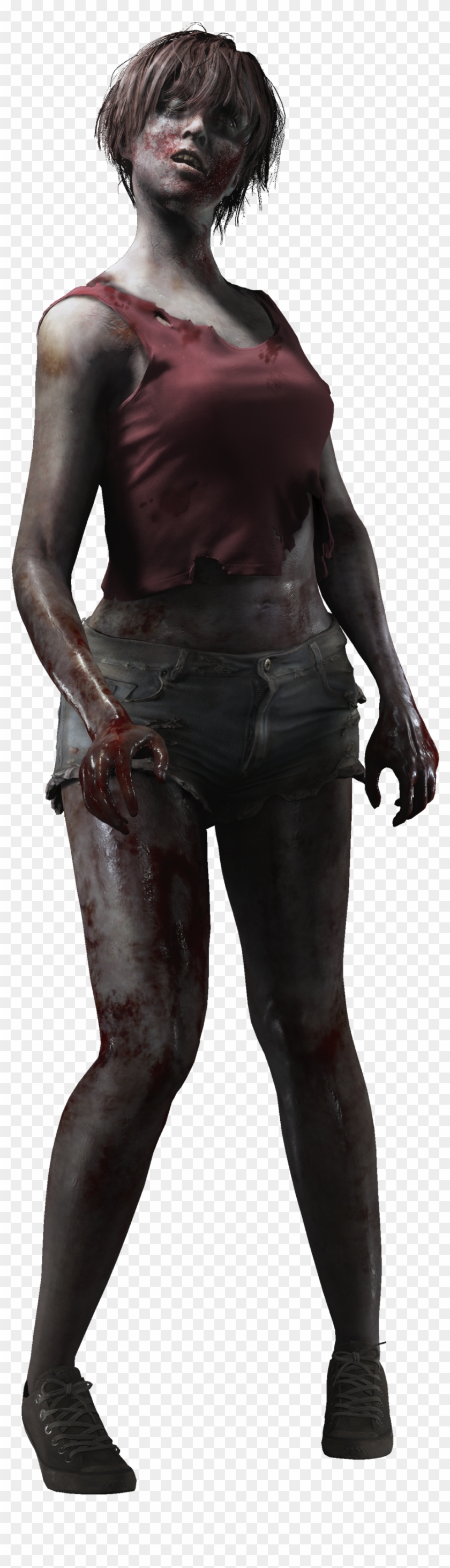 View Samegoogleiqdbsaucenao Zombie Waifu2 , - Resident Evil 2 Remake Female Zombie Clipart