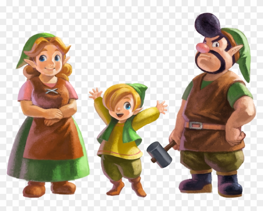 Display Spoiler - Legend Of Zelda Links Family Clipart