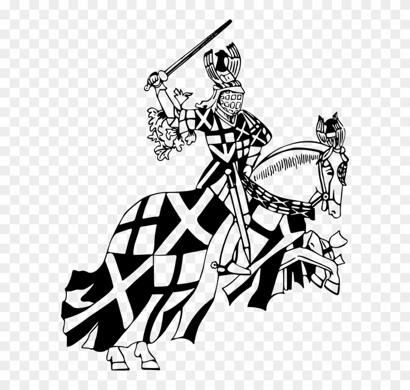 The Nihonto Is Among The Many Types Of Traditionally - Knight On Horseback Clipart #4049600