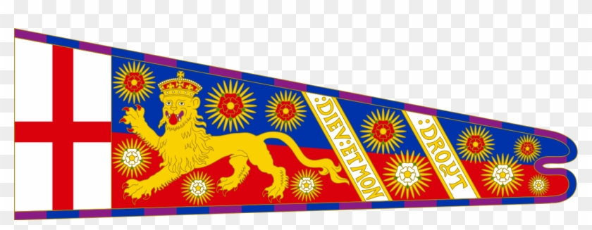Royal Standard Of Edward Iv Of England - Black Dragon Banner England Clipart #4049693
