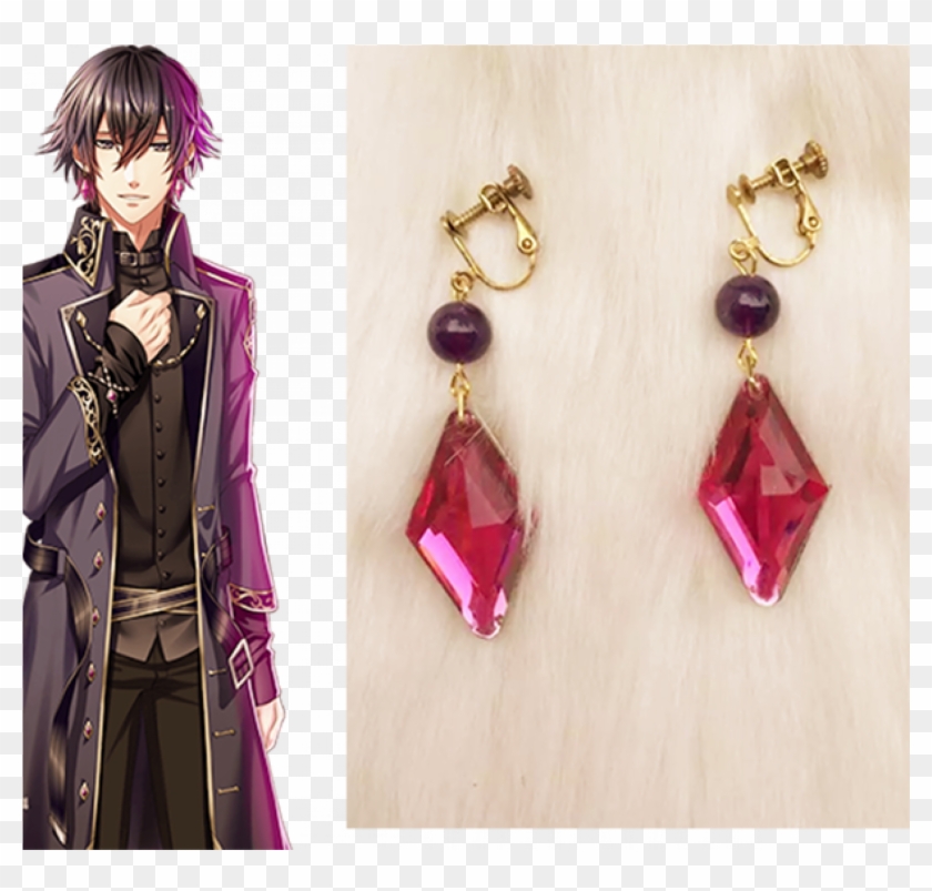 100 Sleep Princes & The Kingdom Of Dreams Raven Cosplay - Earrings Clipart #4050046