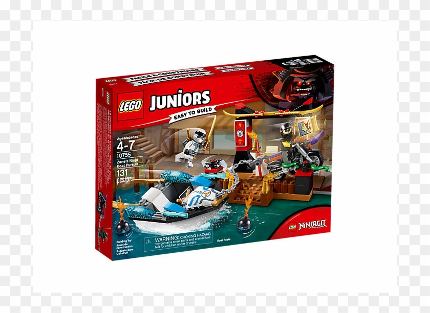 Zane's Ninja Boat Pursuit - Lego Juniors Ninjago Easy To Build Clipart #4050214