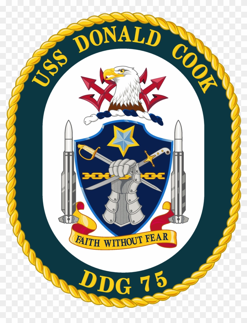 Uss Donald Cook Ddg-75 Crest - Uss Donald Cook Logo Clipart