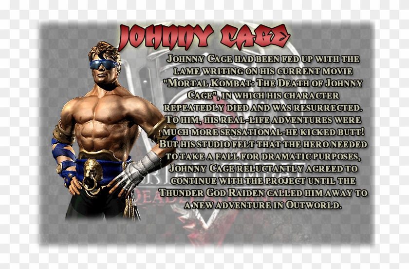 Johnny Cage - Mortal Kombat Johnny Cage Clipart #4050646