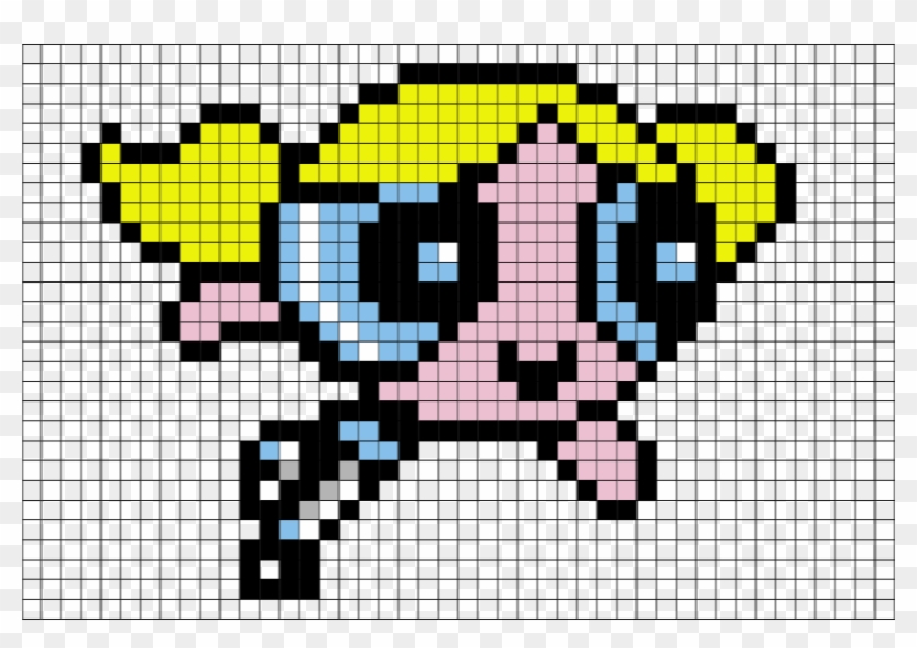 Powerpuff Girl Perler Beads Clipart