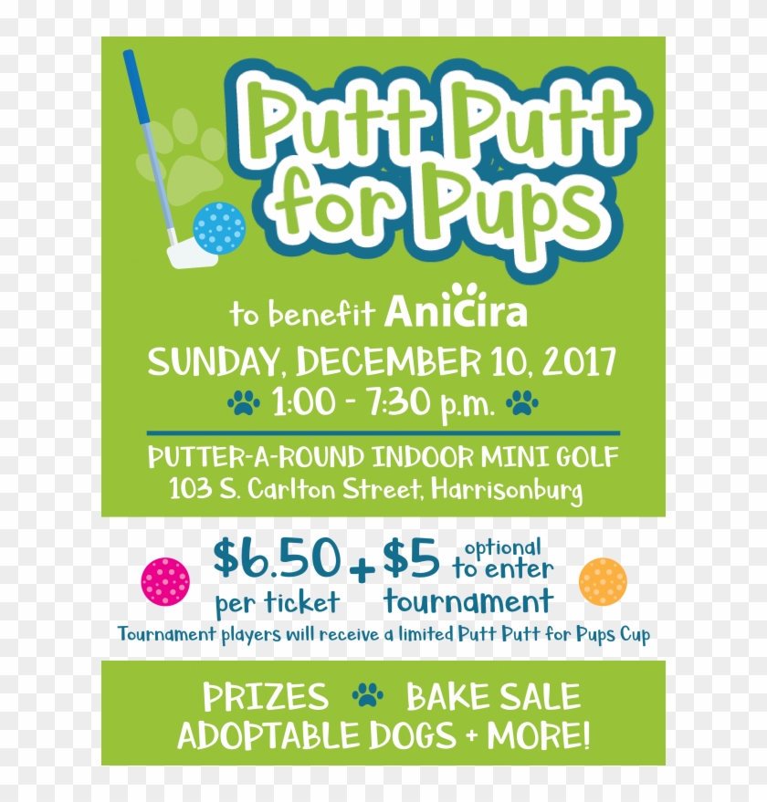 Putt Putt Flyer - Poster Clipart #4050835