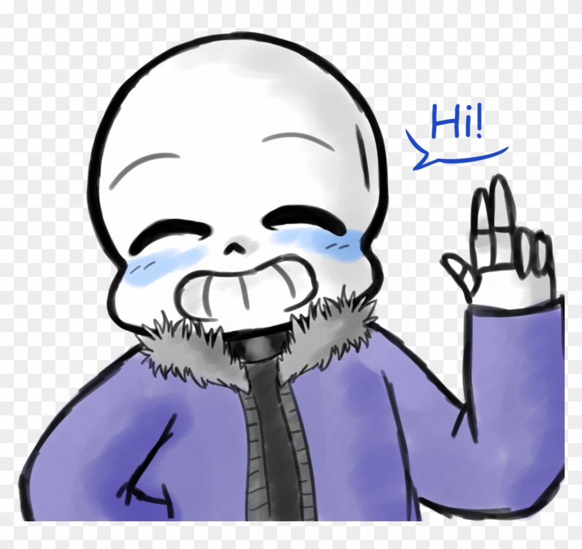 This Is A Very Rare Drawing Of Sans That Doesn't Show - Cartoon Clipart #4051623