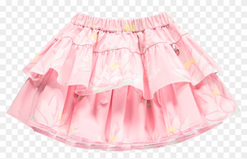 Pink Waterlily Skirt - Skirt Clipart #4051904