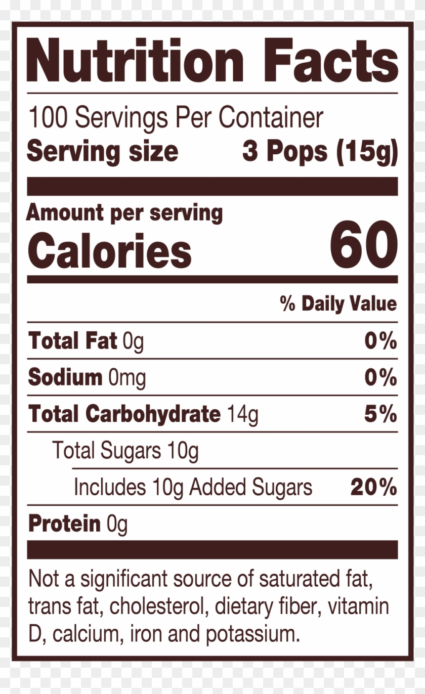 Nutrition Facts Clipart #4052073