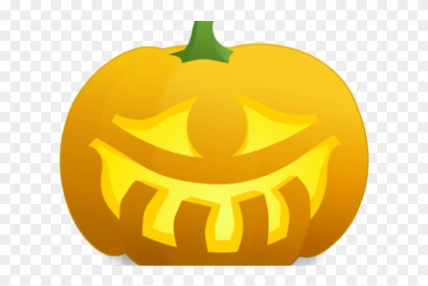 Gourd Clipart Orange Squash - One Eyed Jack O Lantern - Png Download #4052257