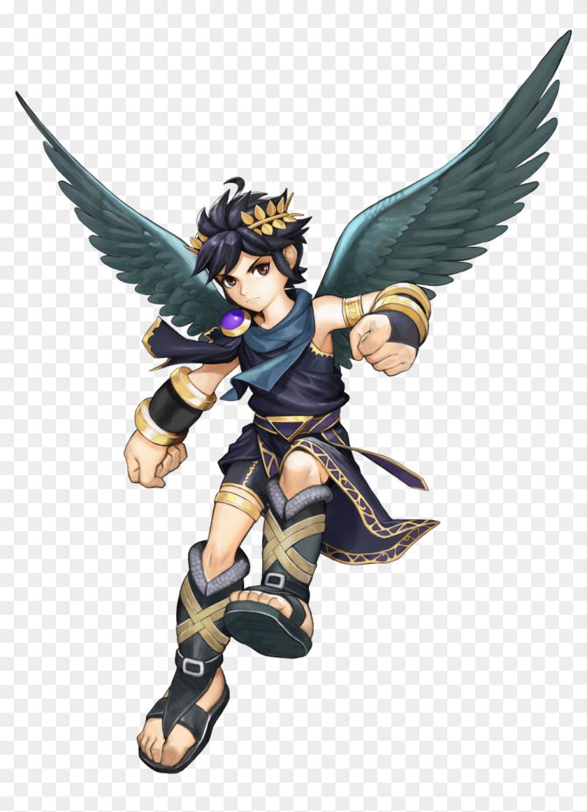 Dark Pit Art - Dark Pit Kid Icarus Clipart #4052545