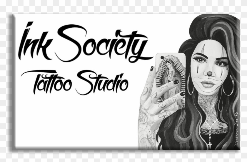Tattoos, Piercings & Hair Coloring - Illustration Clipart