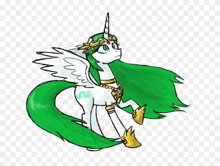 Zicygomar, Crossover, Female, Flowing Mane, Frown, - Mlp Palutena Clipart #4052603