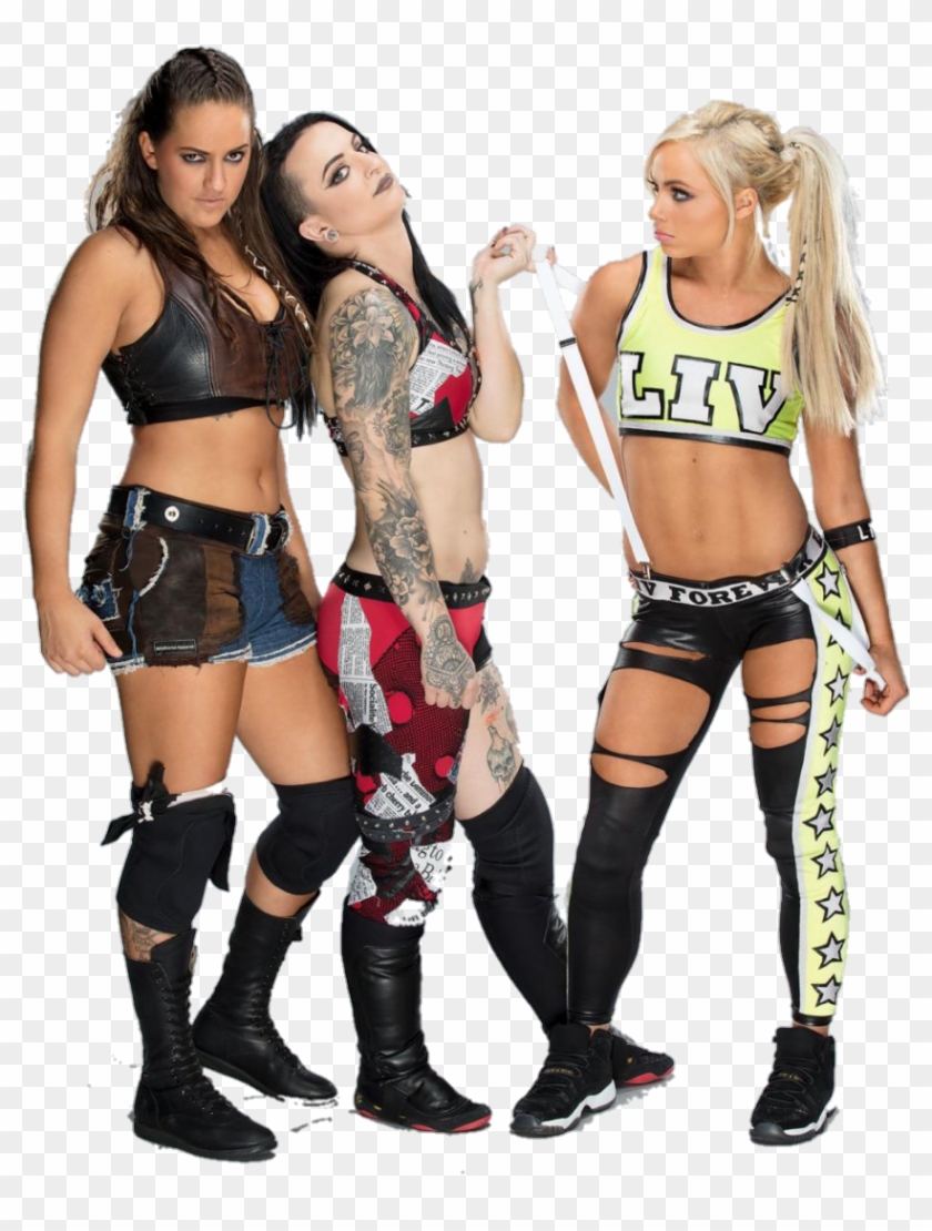 ##riotsquad #wwe #rubyriot #livmorgan #sarahlogan #wwewomen - Wwe Riott Squad Png Clipart