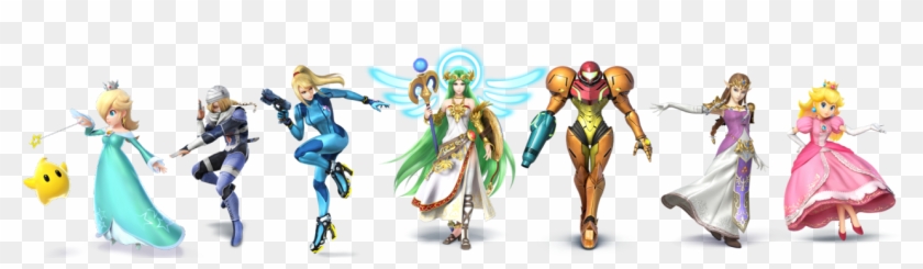 Zelda Peach Metroid Smash Bros Super Smash Bros Samus - Lady Palutena X Link Clipart #4053119
