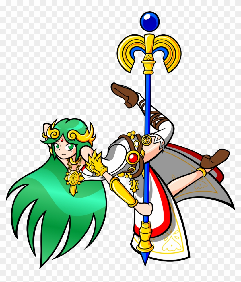 Great Palutena, Victory Is Ours - Lady Palutena Pole Dancing Clipart