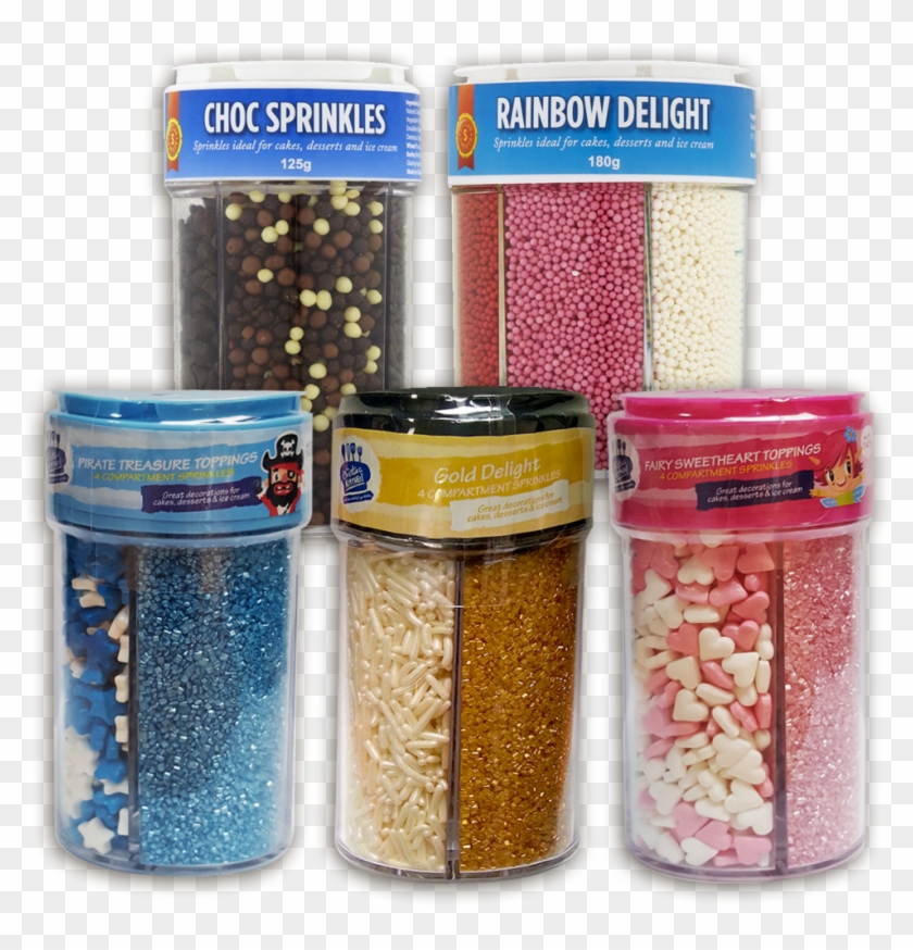 Compartment Jars - Glitter Clipart
