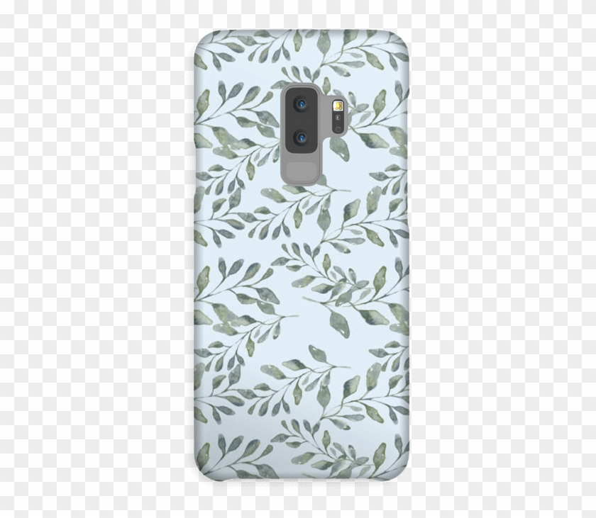 Leaf Pattern Case Galaxy S9 Plus - Iphone Clipart #4054000