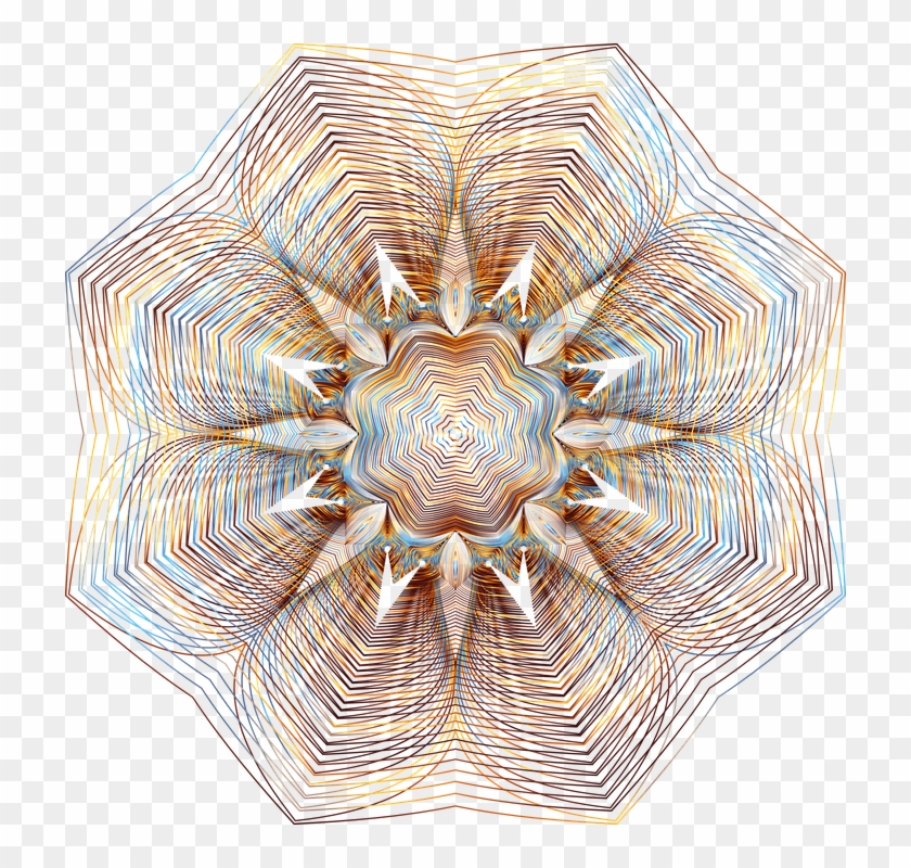 Colorful Prismatic Chromatic Rainbow Gold Shiny - Line Art Clipart