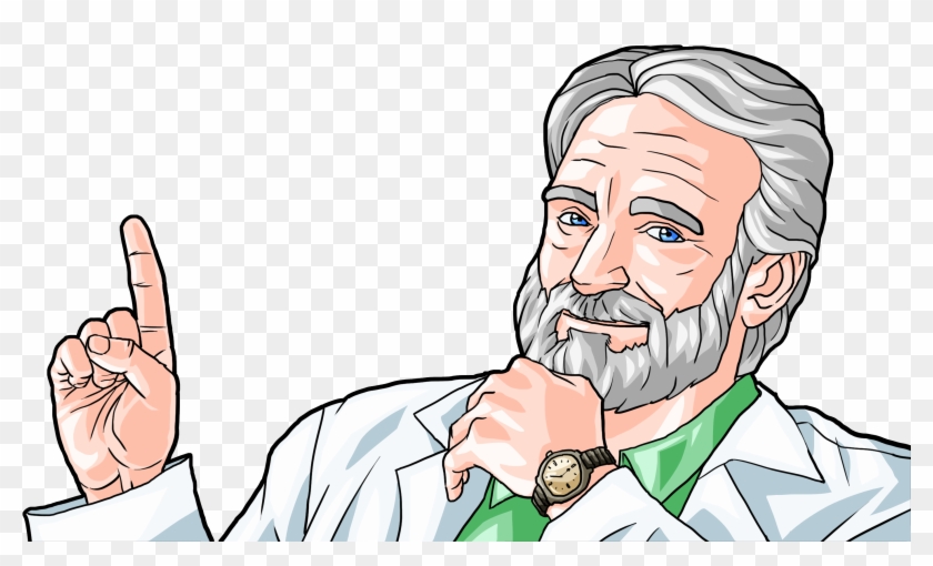 Doctor Pointing - Cartoon Clipart #4054375